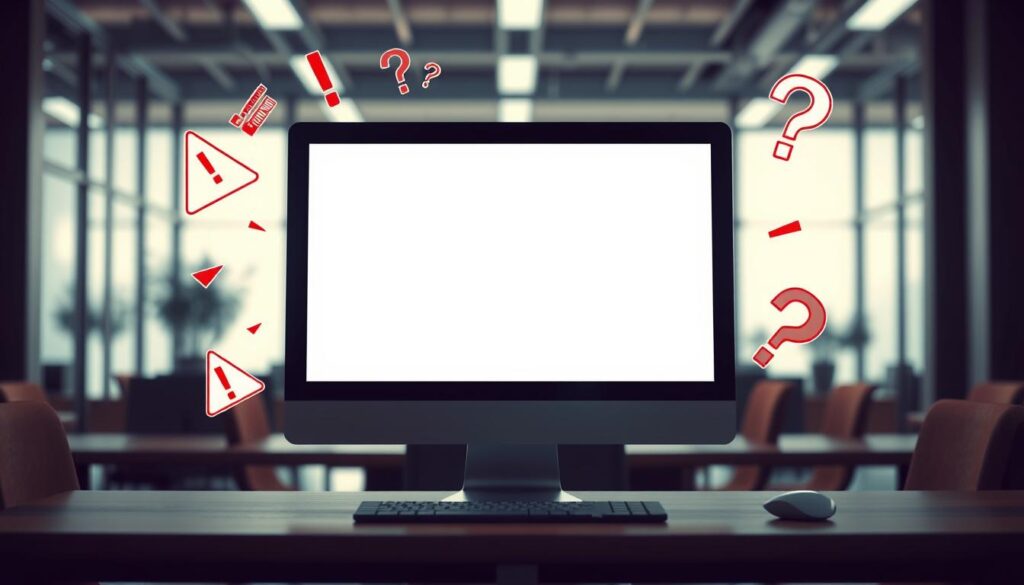 علائم سفید شدن صفحه